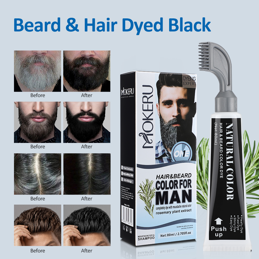 Hair Care Cream - 80ml Hair Dye Cream Black Beard
