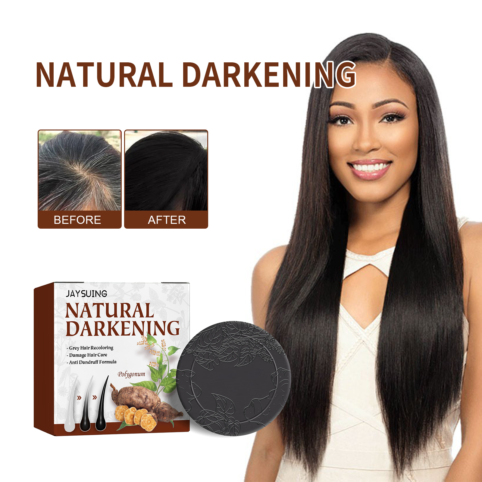 Hair Care Ginseng - Polygonum Soap Ginseng Shampoo Bar Nourishing