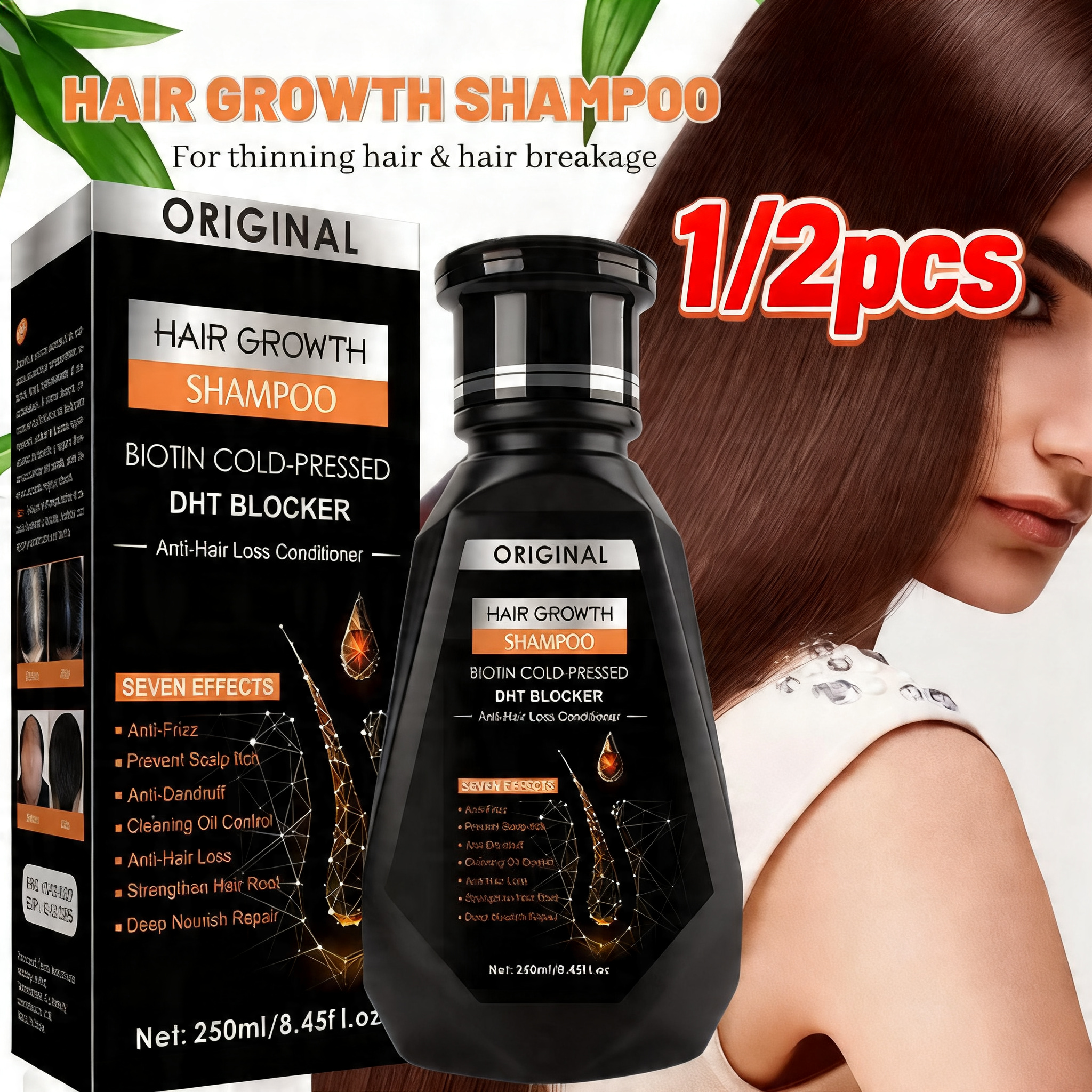 Biotin Shampoo Thickening - 250ML Biotin Shampoo For Hair Growth