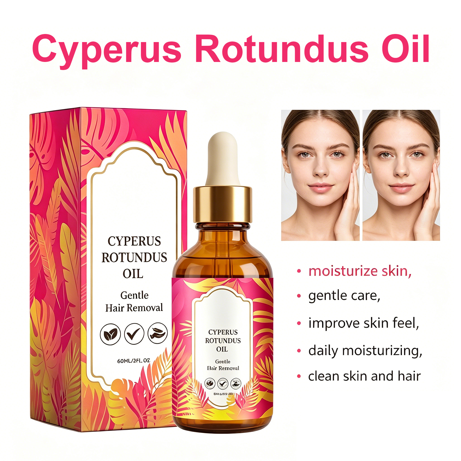 Hair Care Cream - Cyperus Rotundus Oil Hair Removal Smoothing