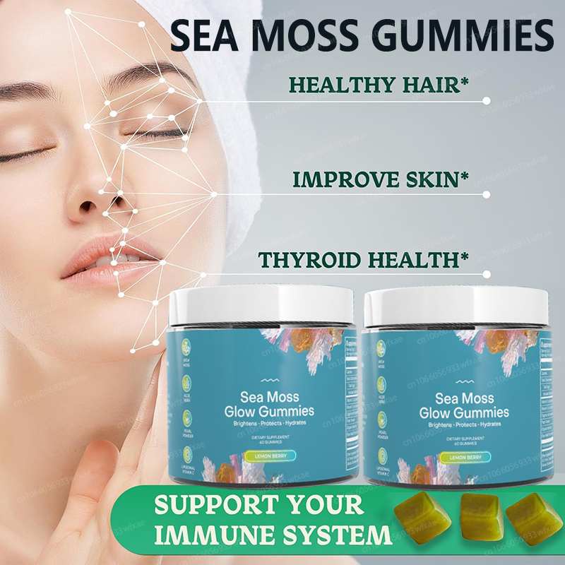 Hair Care Gummies - Sea Moss Glow Gummies for Women