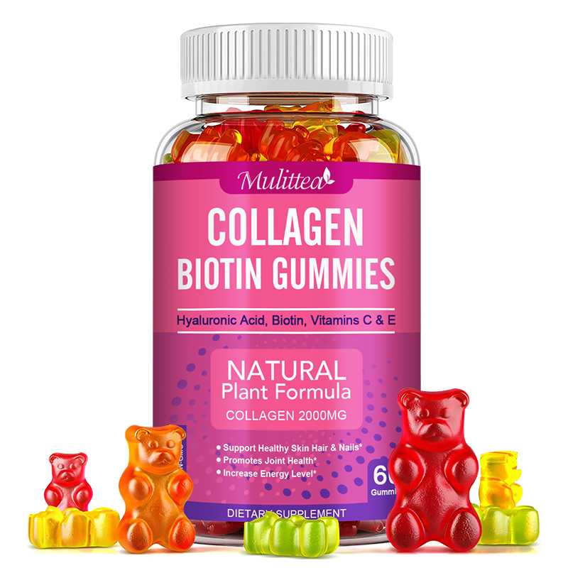 Hair Care Gummies - Mulittea Collagen Gummies with Biotin for