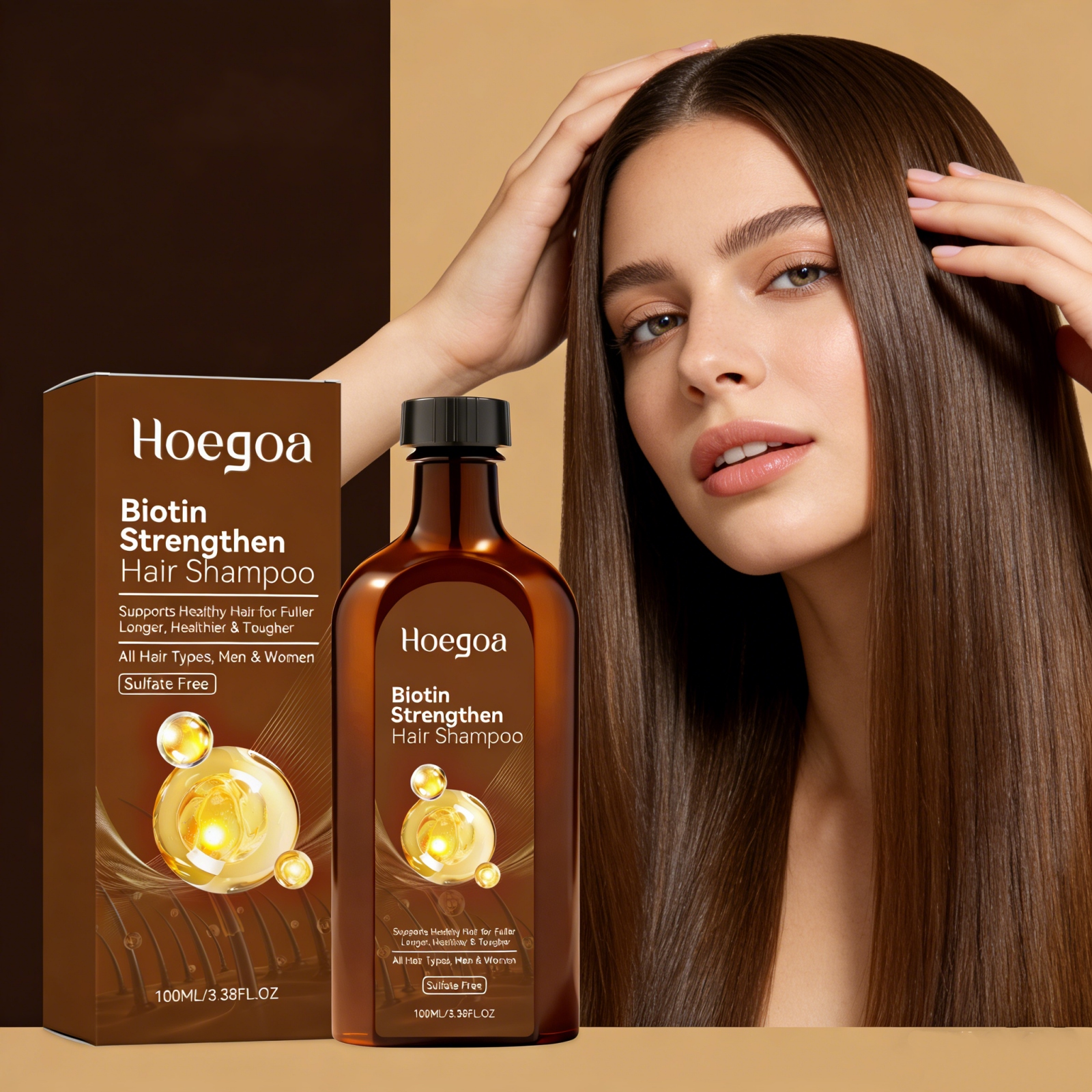 Biotin Shampoo Thickening - Biotin Strengthen Hair Growth Shampoo Clean