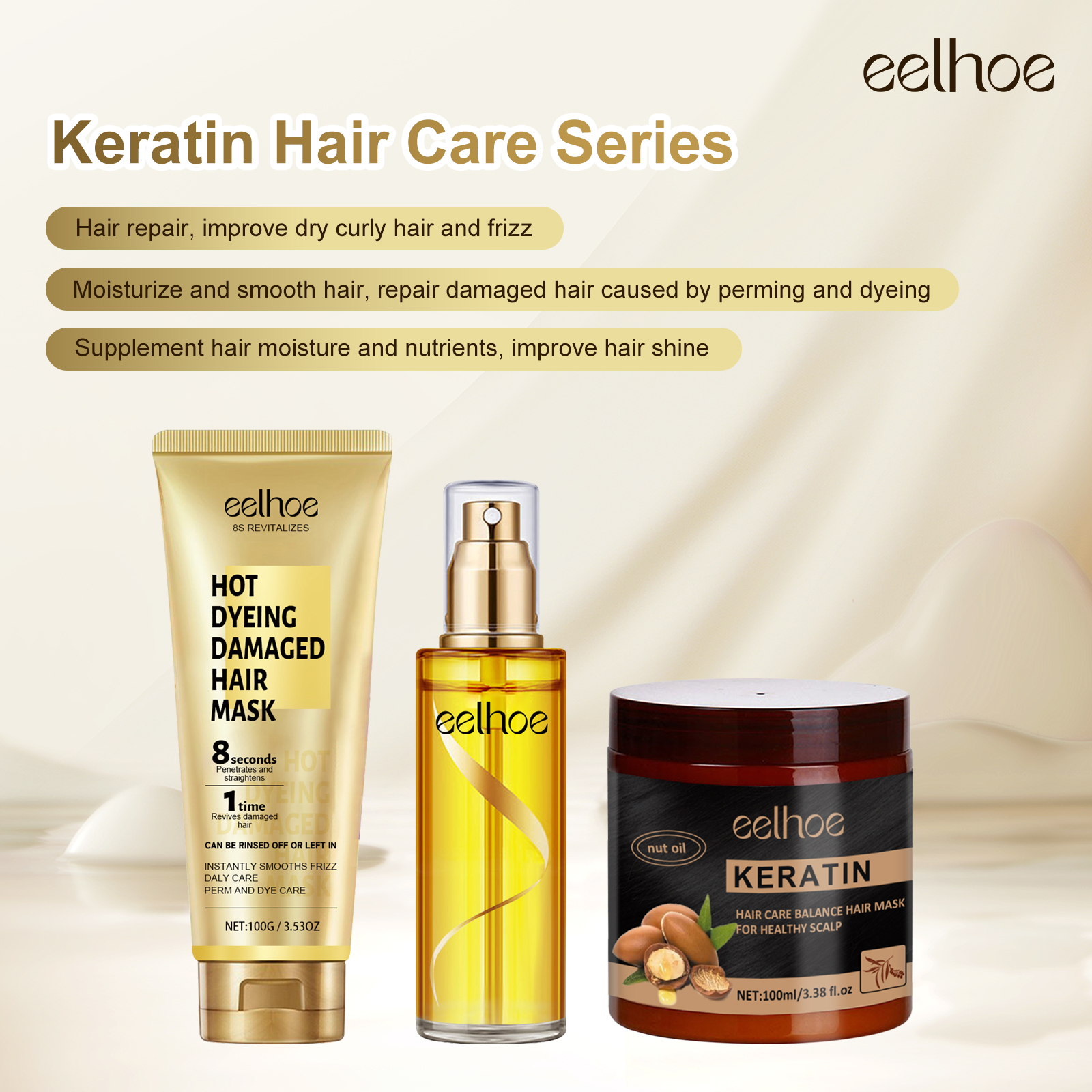 Keratin Hair Growth Care Essen - Hair Care For Curly Dry Hair recensione e prezzo