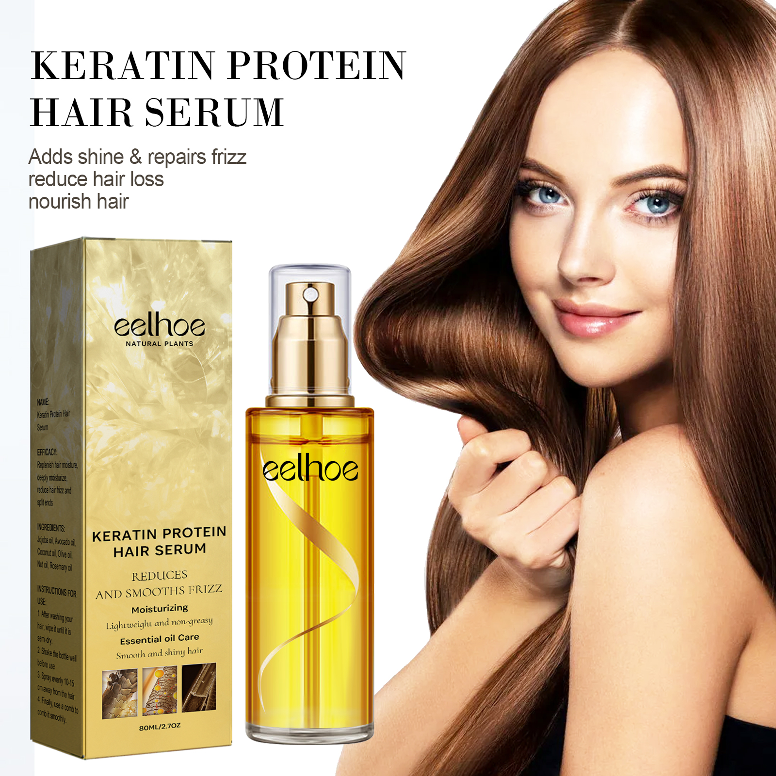 Keratin Hair Growth Care Essen - Hair Care For Curly Dry Hair recensione e prezzo