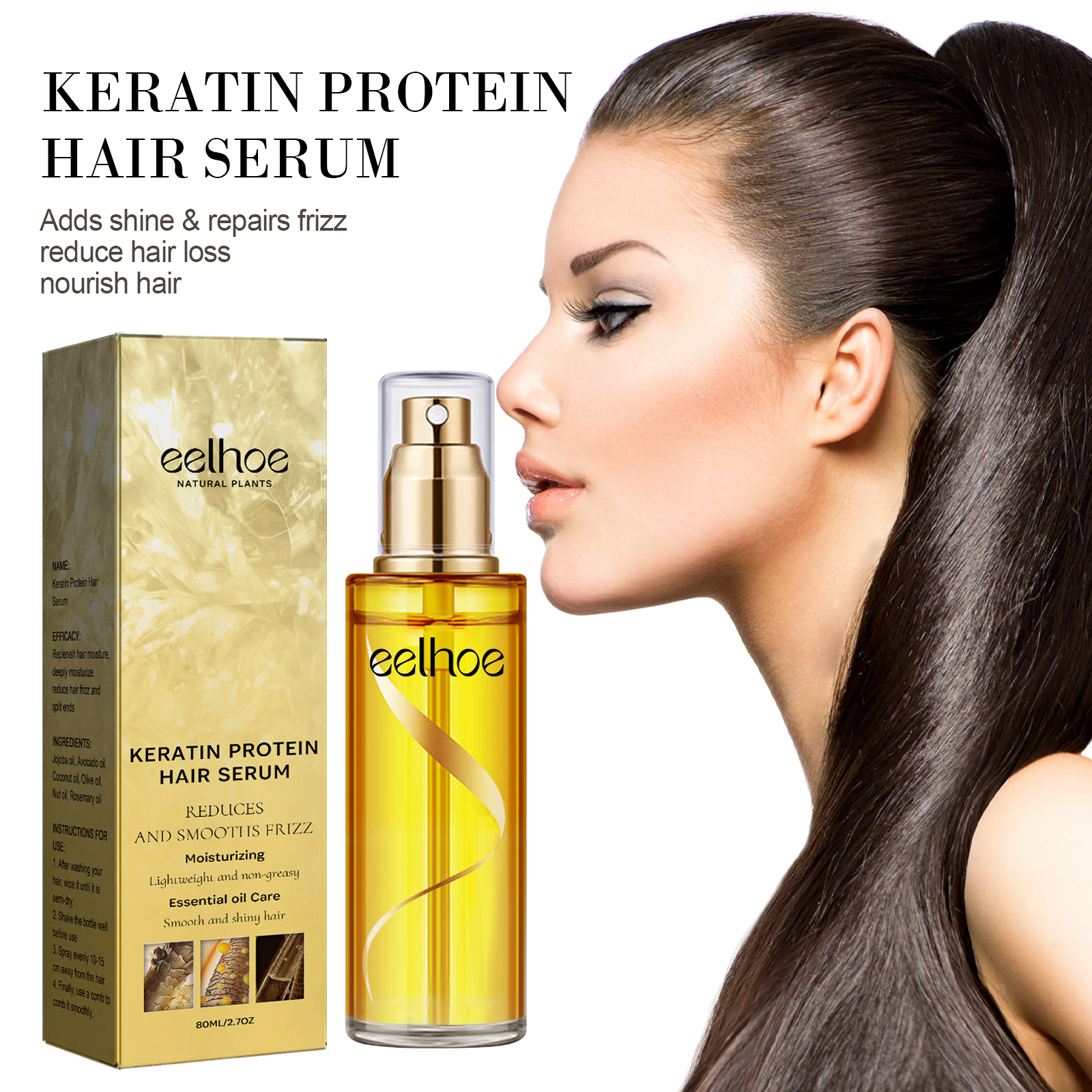 Keratin Hair Growth Care Essen - Hair Care For Curly Dry Hair recensione e prezzo