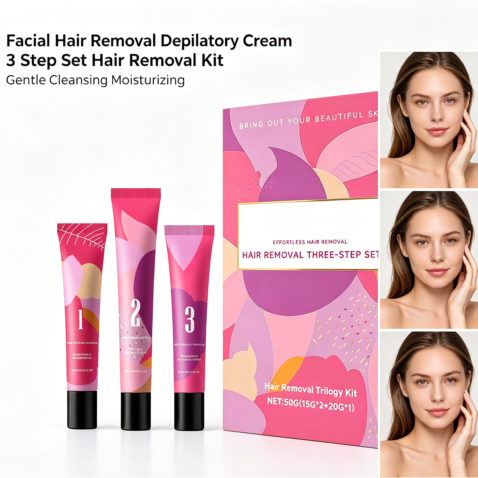 Facial Hair Removal 3-Step Kit - Hair Care Steps recensione e prezzo
