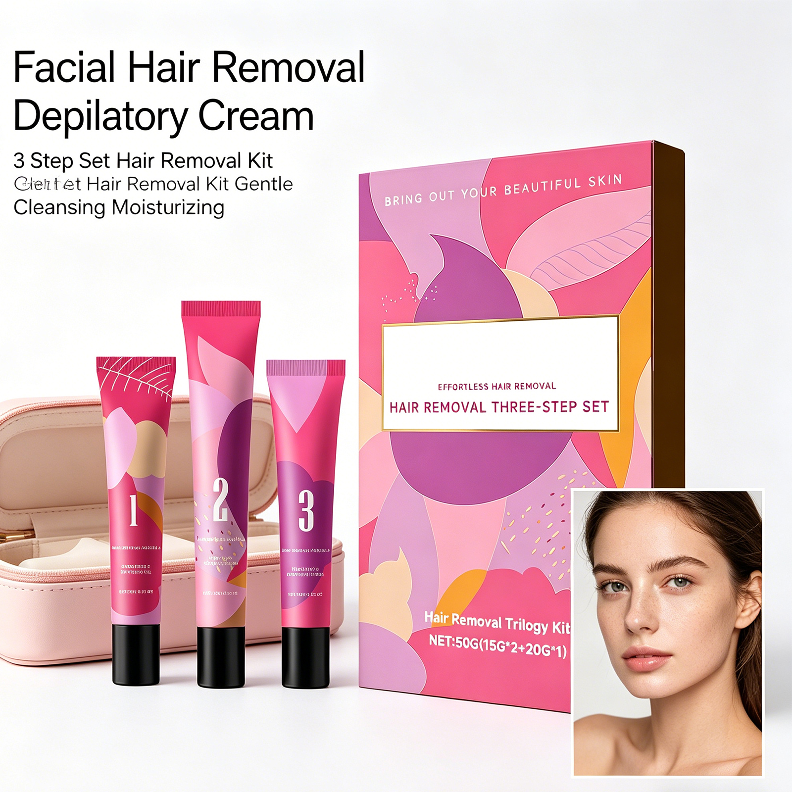 Facial Hair Removal 3-Step Kit - Hair Care Steps recensione e prezzo