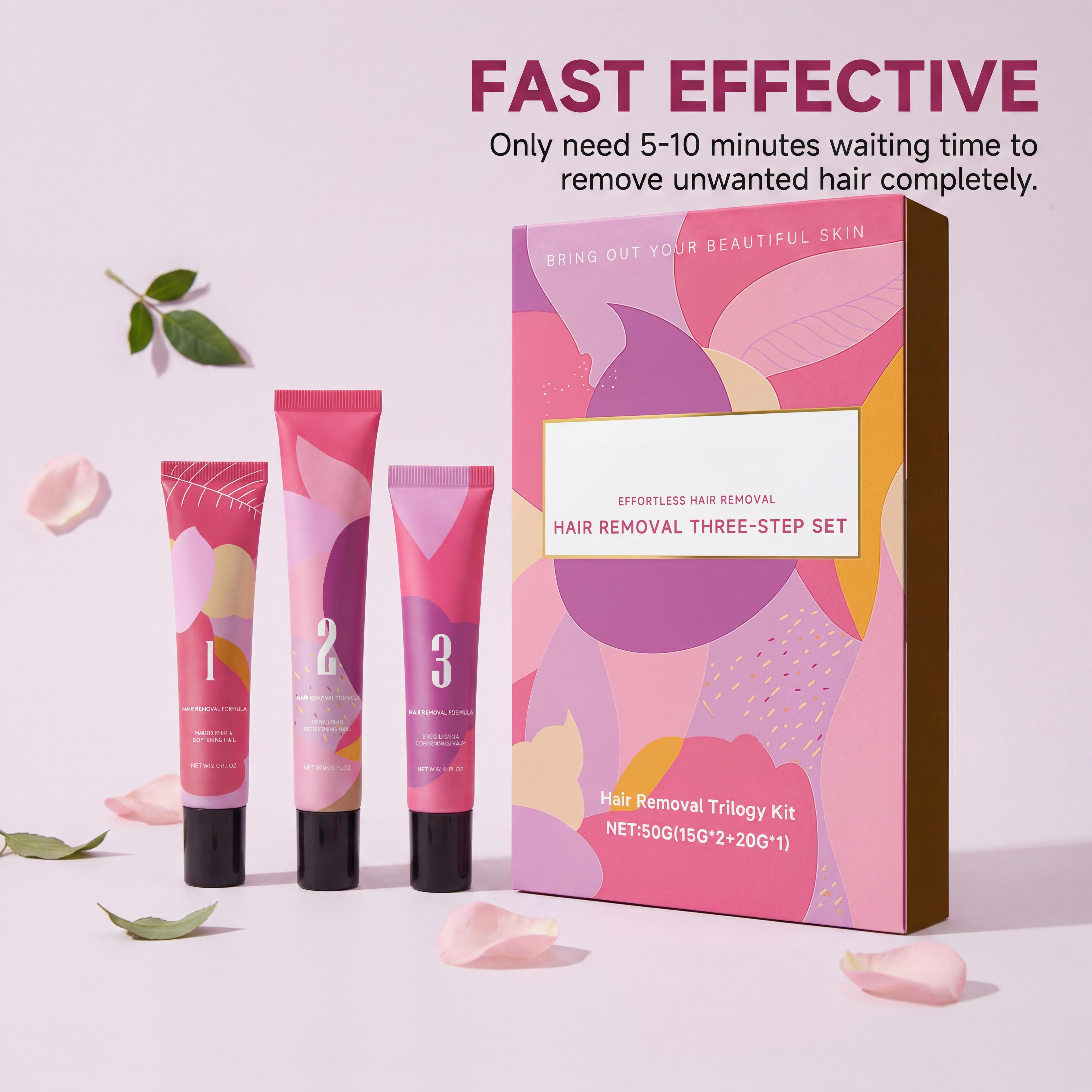 Hair Removal Cream Kit 3-Step  - Hair Care Steps recensione e prezzo