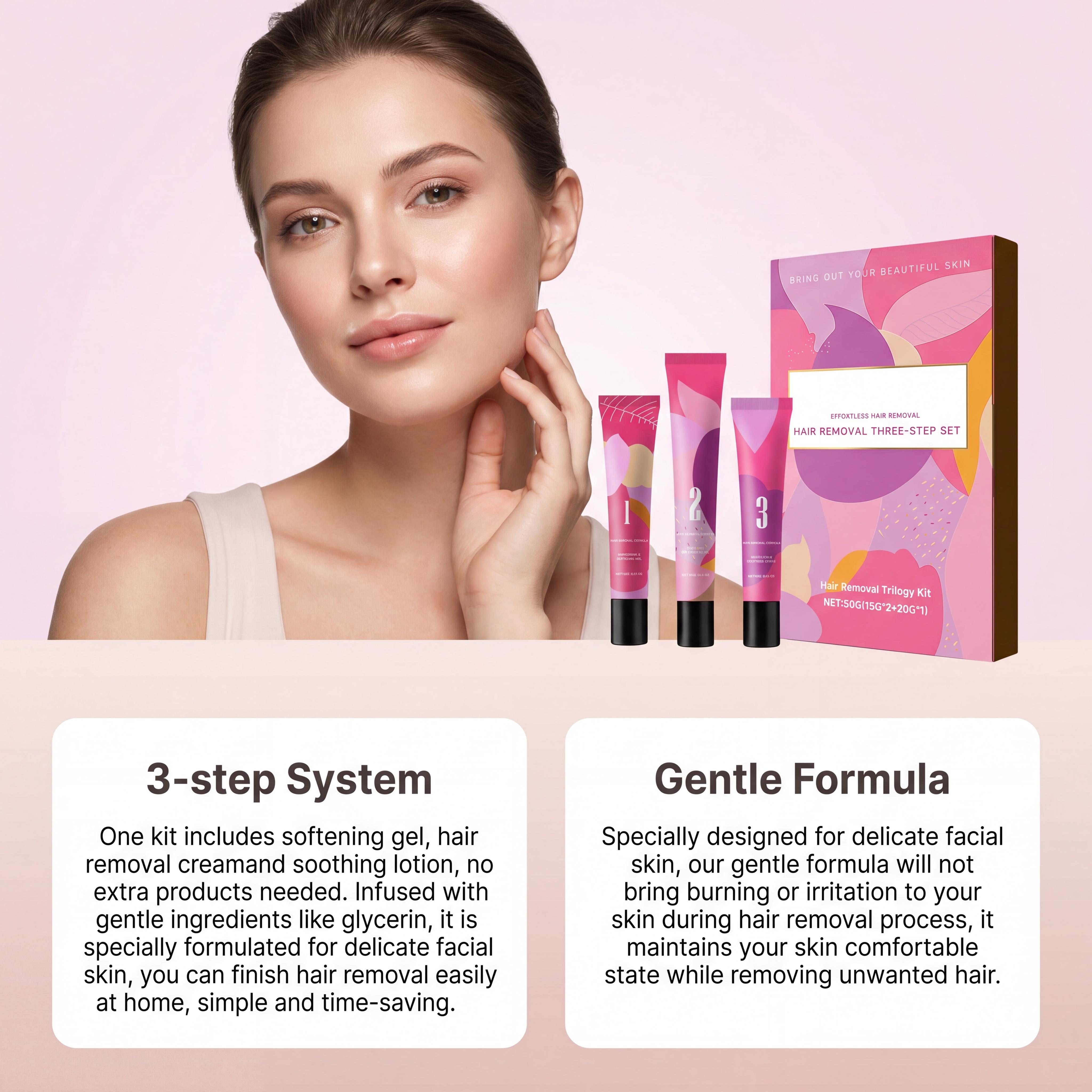 Hair Removal Cream Kit 3-Step  - Hair Care Steps recensione e prezzo