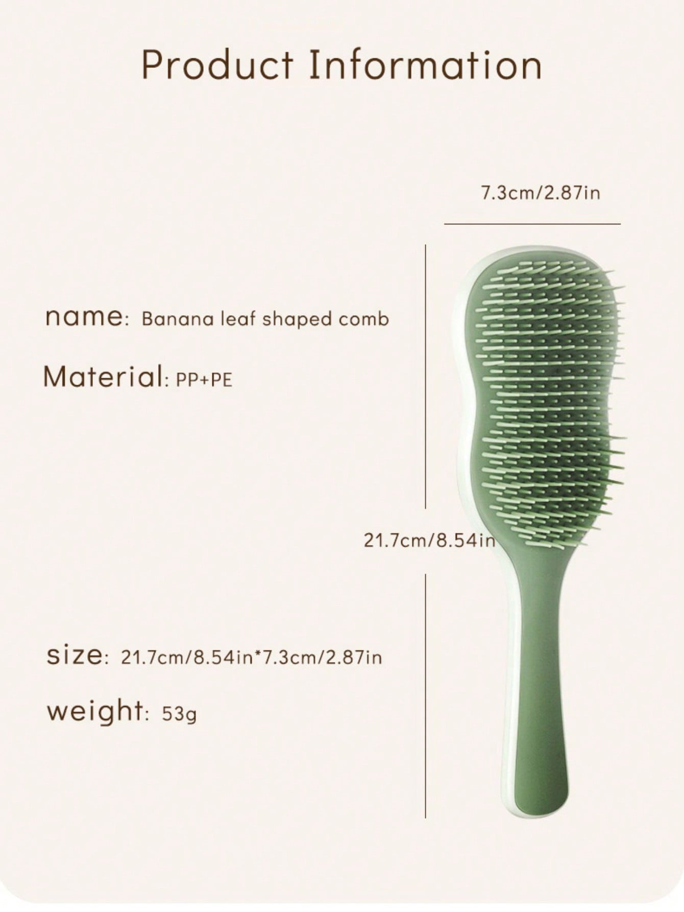 1pc Natural Smooth Hair Brush, - Hair Care For Curly Dry Hair recensione e prezzo