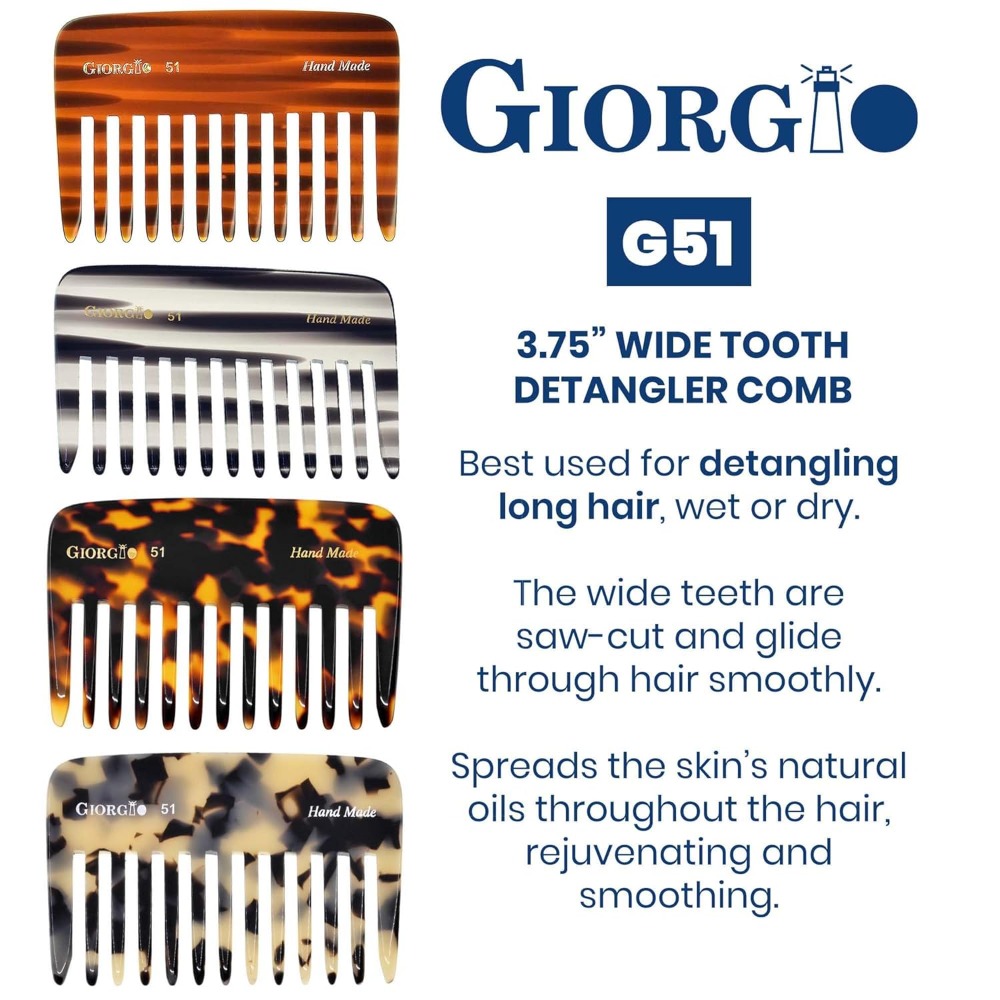 G51 Wide Tooth Detangling Comb - Hair Care For Curly Dry Hair recensione e prezzo