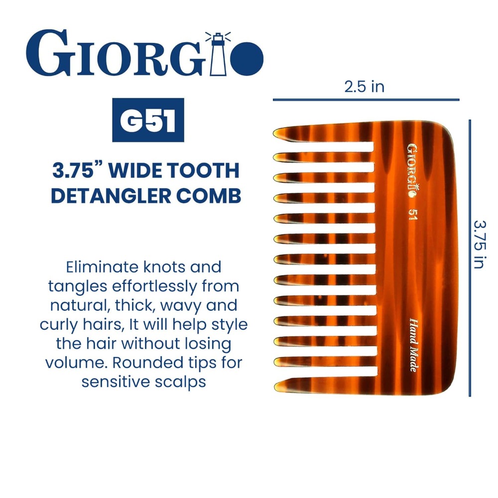 G51 Wide Tooth Detangling Comb - Hair Care For Curly Dry Hair recensione e prezzo