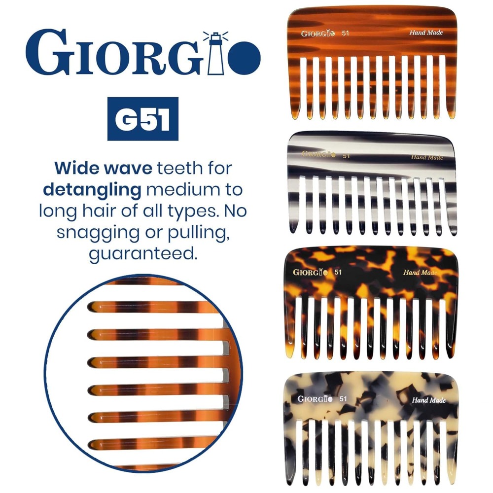 G51 Wide Tooth Detangling Comb - Hair Care For Curly Dry Hair recensione e prezzo