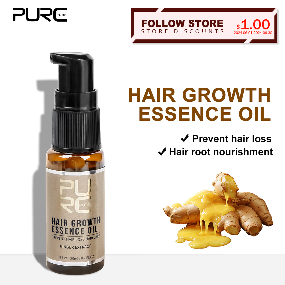PURC Hair Growth Oil Ginger &  - Hair Care Ginseng recensione e prezzo
