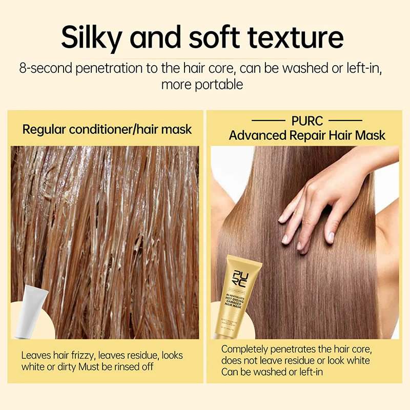 PURC Hair Mask Set 8 Seconds I - Hair Care Keratin Treatment recensione e prezzo