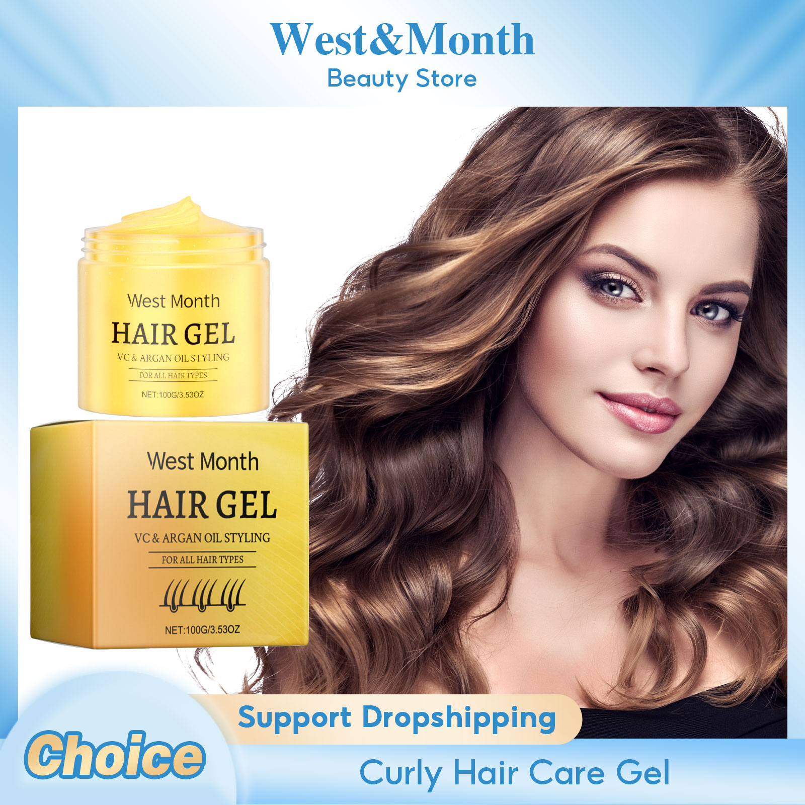 Curly Hair Care Cream Big Wave - Hair Care For Curly Dry Hair recensione e prezzo