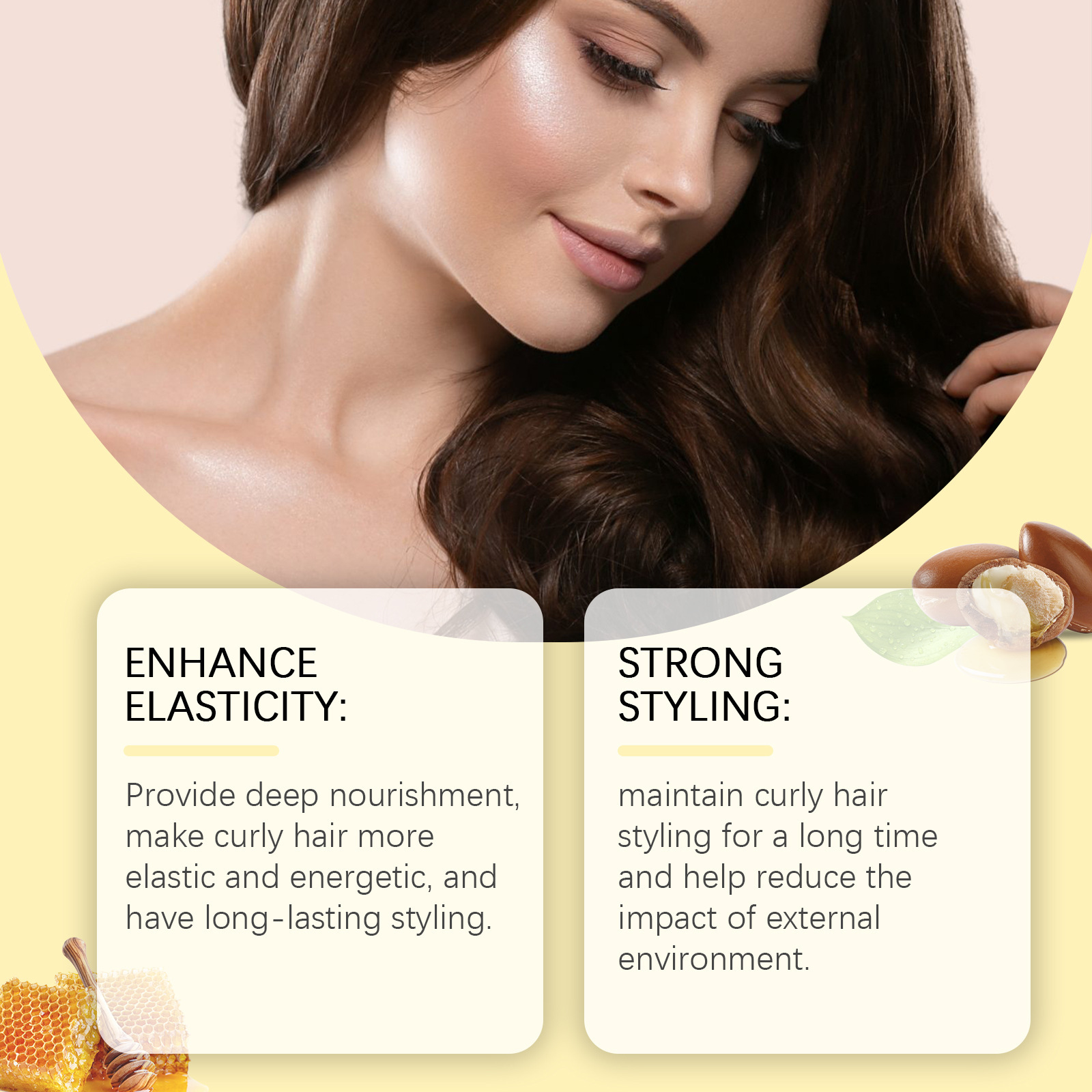 Curly Hair Care Cream Big Wave - Hair Care For Curly Dry Hair recensione e prezzo