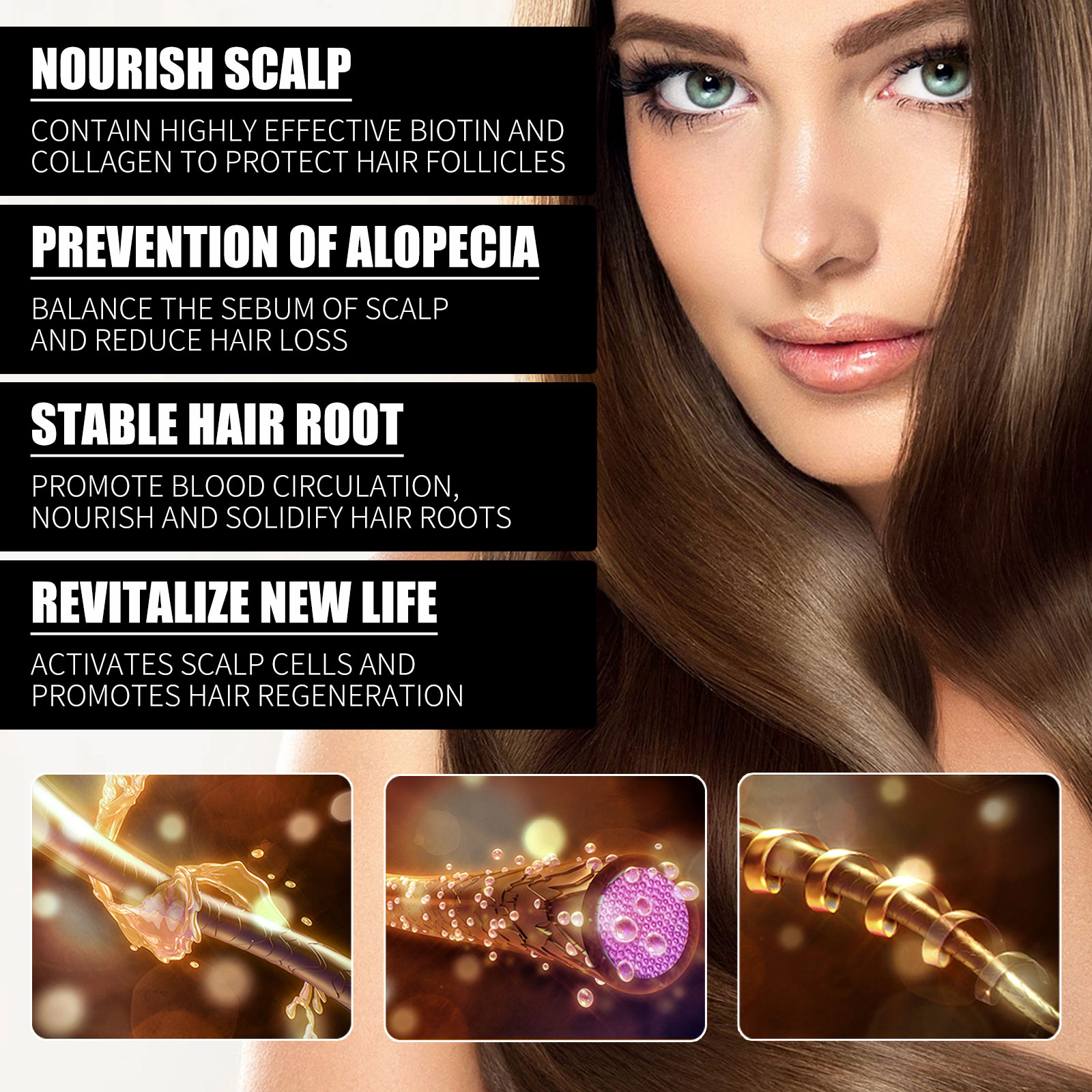 Biotin Hair Oil Collagen Scalp - Hair Care Ginseng recensione e prezzo