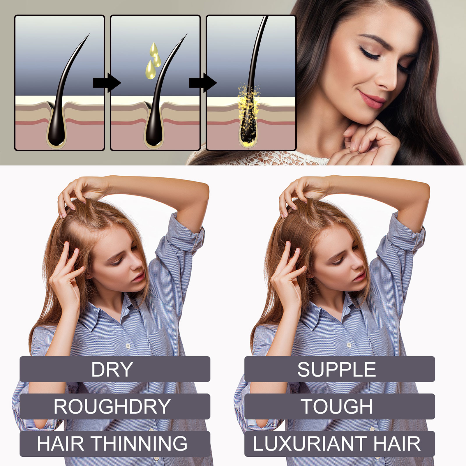 Biotin Hair Oil Collagen Scalp - Hair Care Ginseng recensione e prezzo