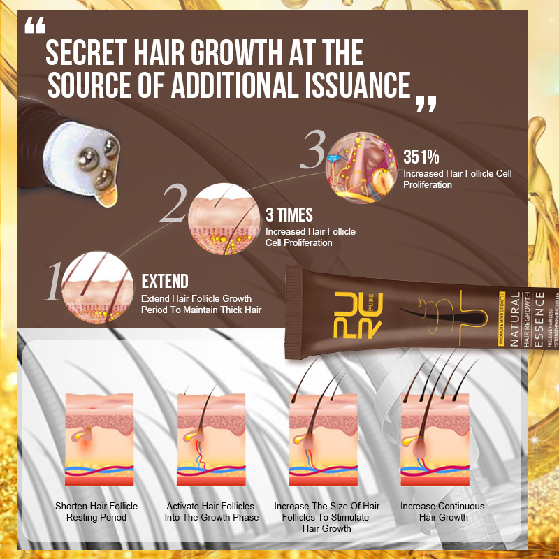 PURC Hair Growth Serum for Men - Hair Care Essence Oil recensione e prezzo
