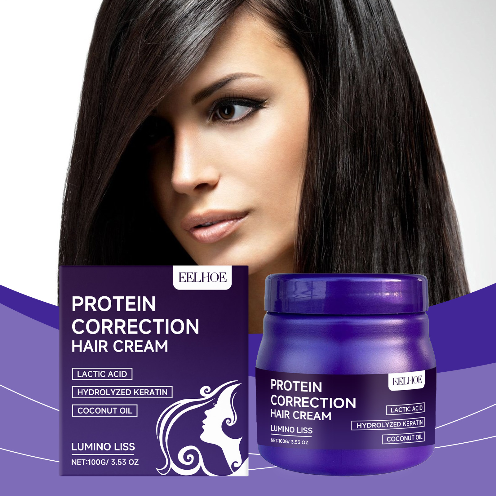 EELHOE Protein Hair Straighten - Hair Care Keratin Treatment recensione e prezzo