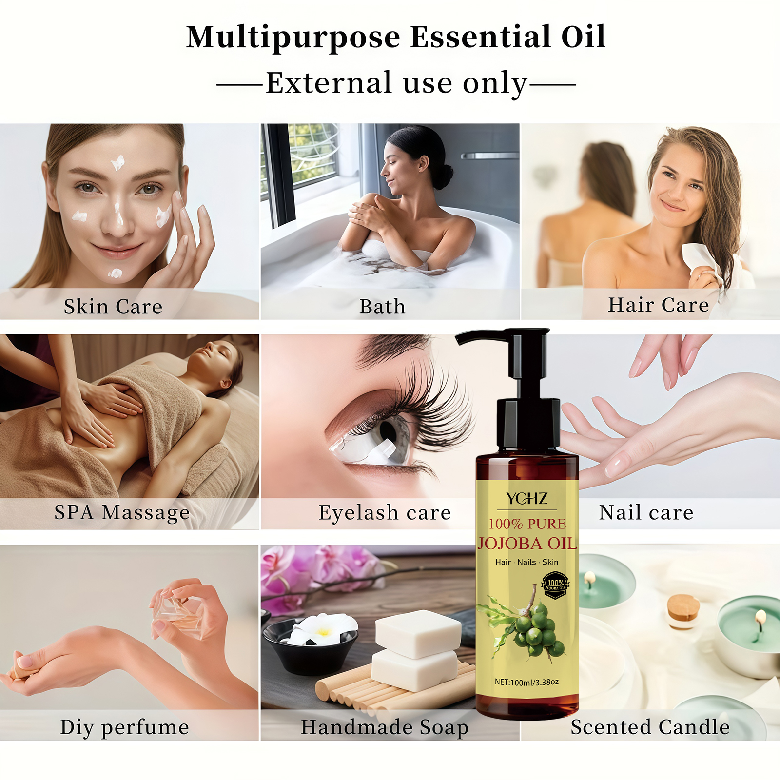 Jojoba Oil—Pure Natural Skin C - Hair Care Cream recensione e prezzo