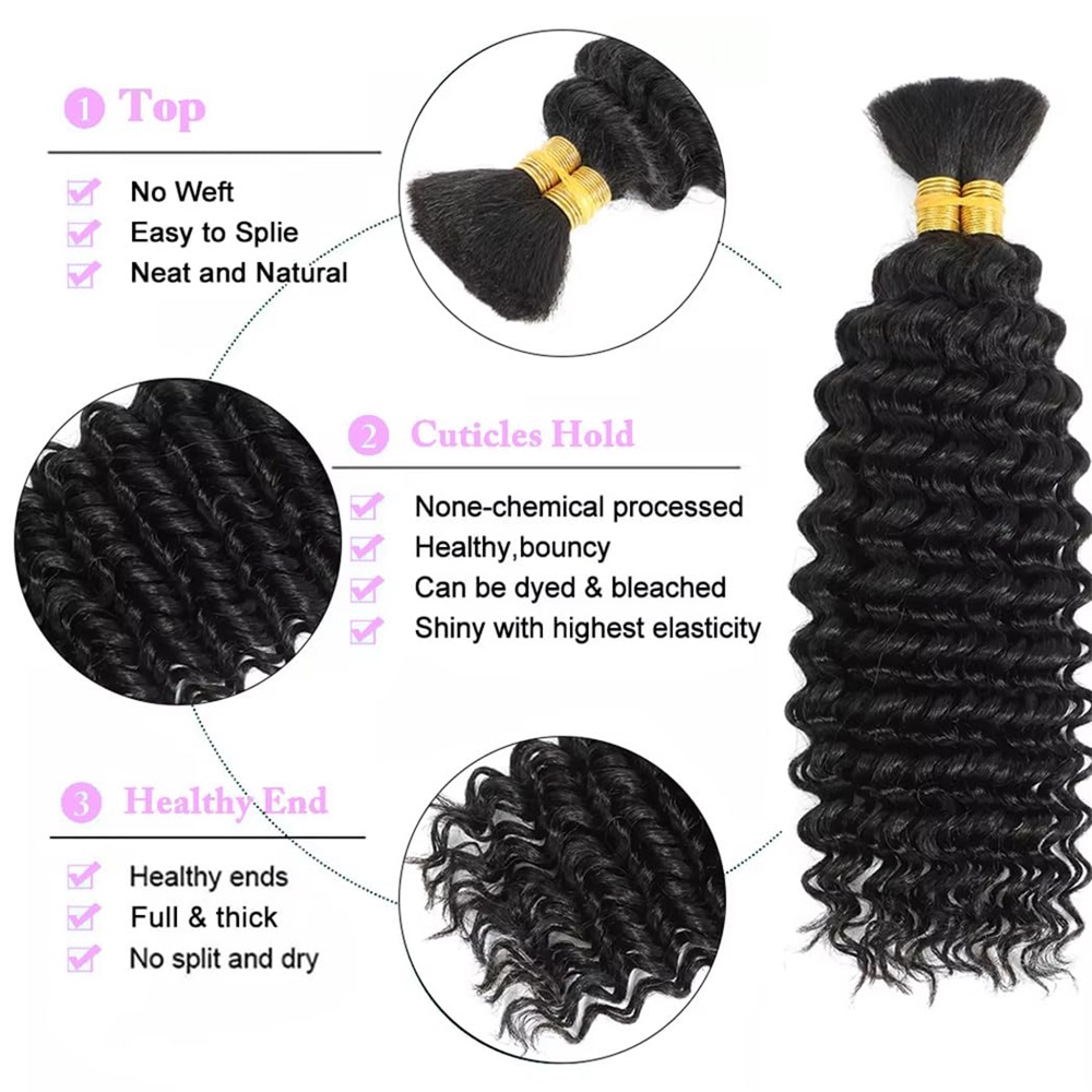 Deep Wave Bulk Human Hair Brai - Hair Care Formulation recensione e prezzo