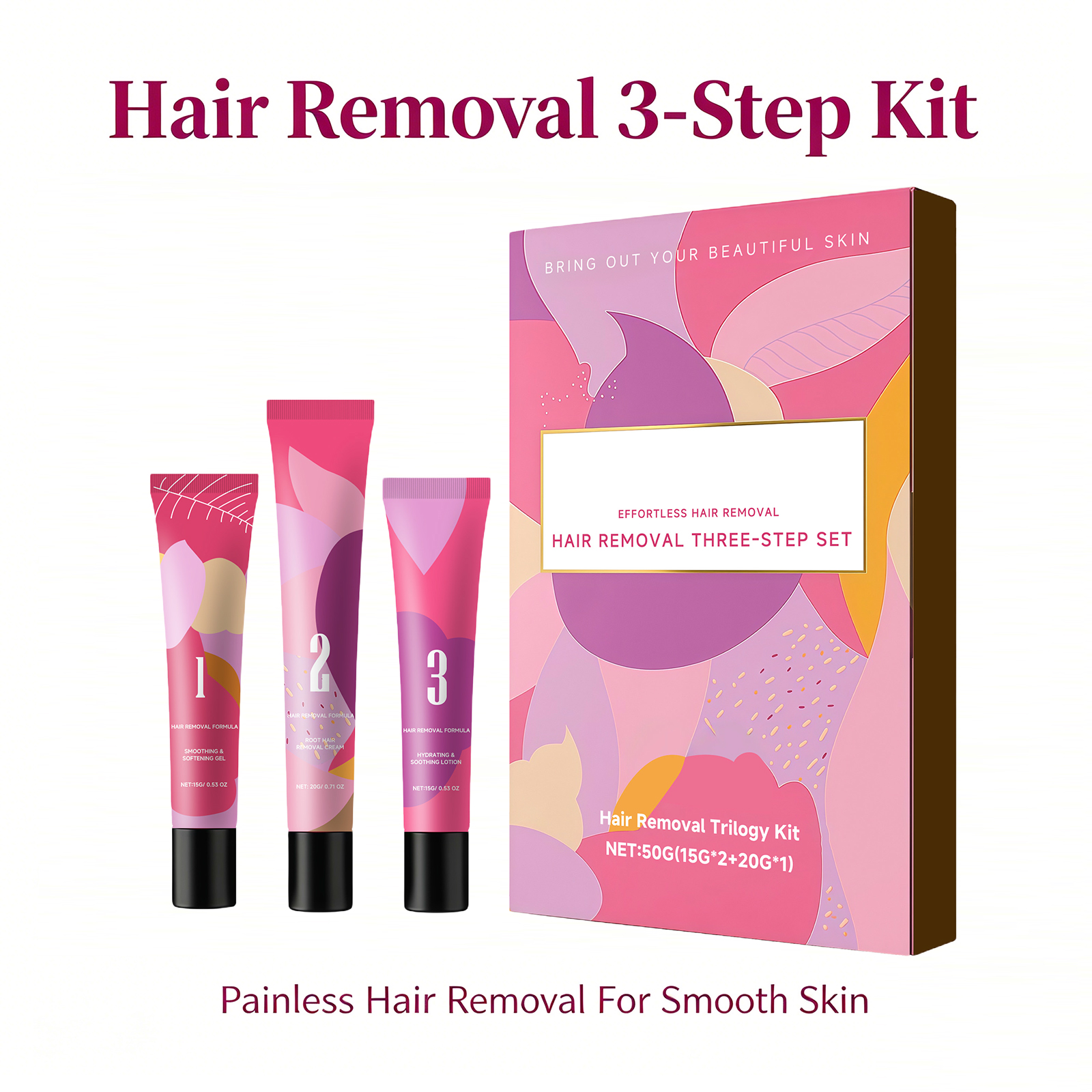 Facial Hair Removal 3-Step Set - Hair Care Steps recensione e prezzo
