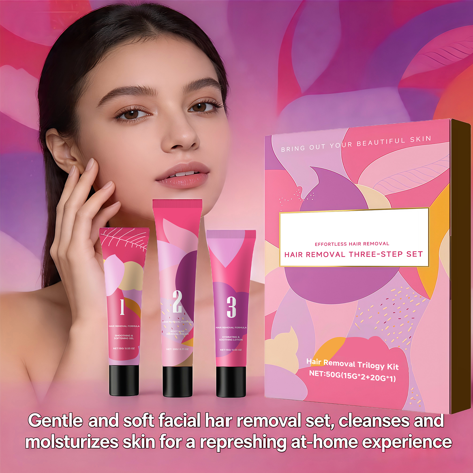 Facial Hair Removal 3-Step Set - Hair Care Steps recensione e prezzo