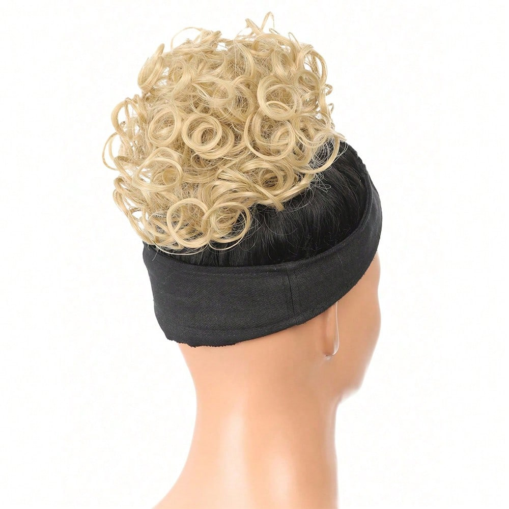 Messy Curly Hair Bun Ponytail  - Hair Care Wavy Hair recensione e prezzo