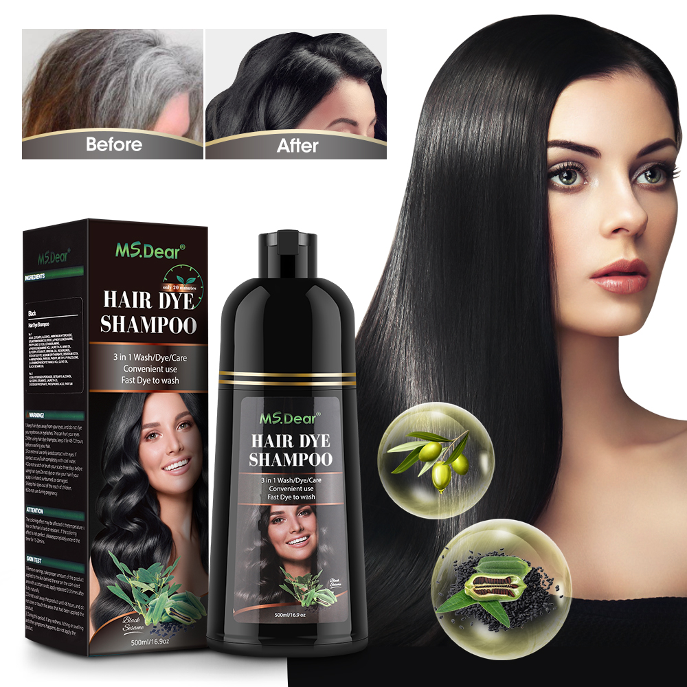 500ml Instant Black Dye Shampo - Hair Care Ginseng recensione e prezzo