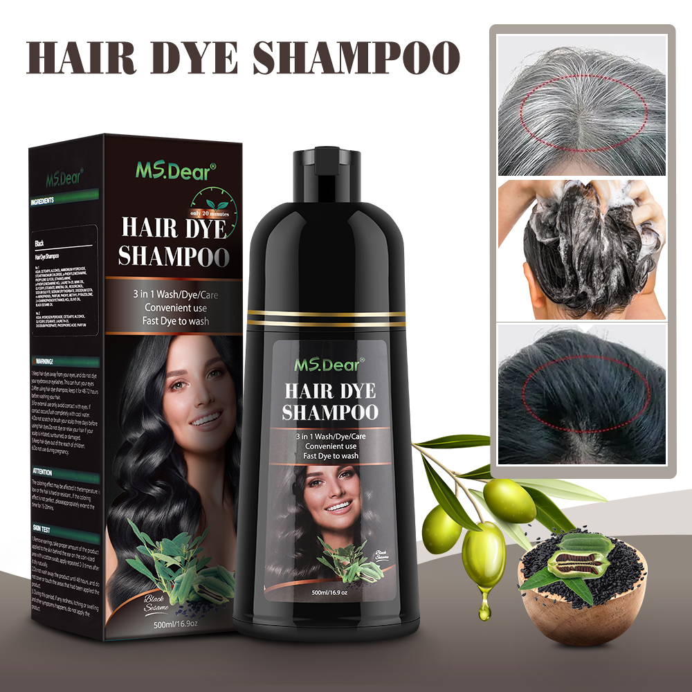 500ml Instant Black Dye Shampo - Hair Care Ginseng recensione e prezzo