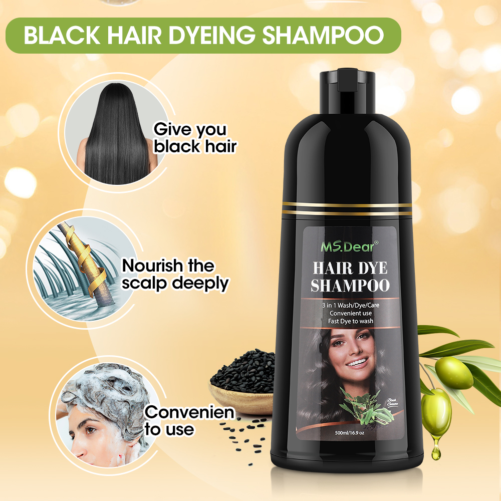 500ml Instant Black Dye Shampo - Hair Care Ginseng recensione e prezzo