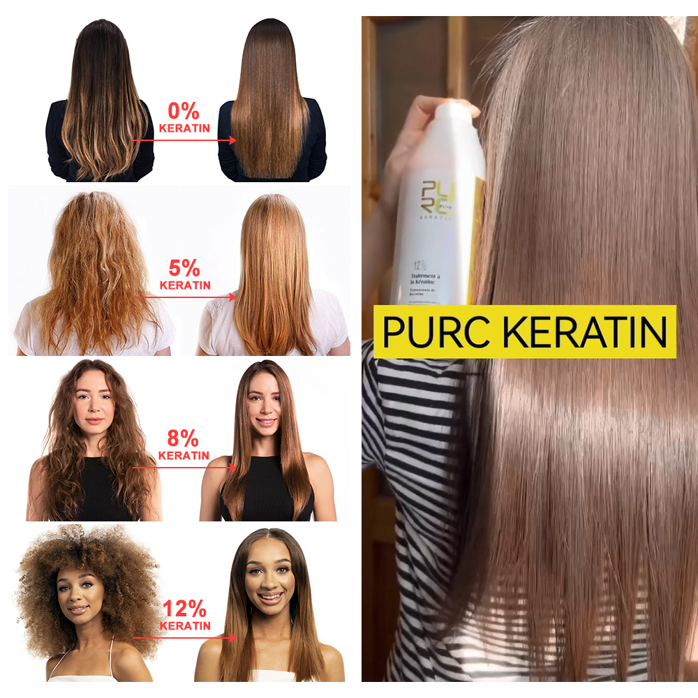 PURC 12% Keratin Smoothing Hai - Hair Care Keratin Treatment recensione e prezzo