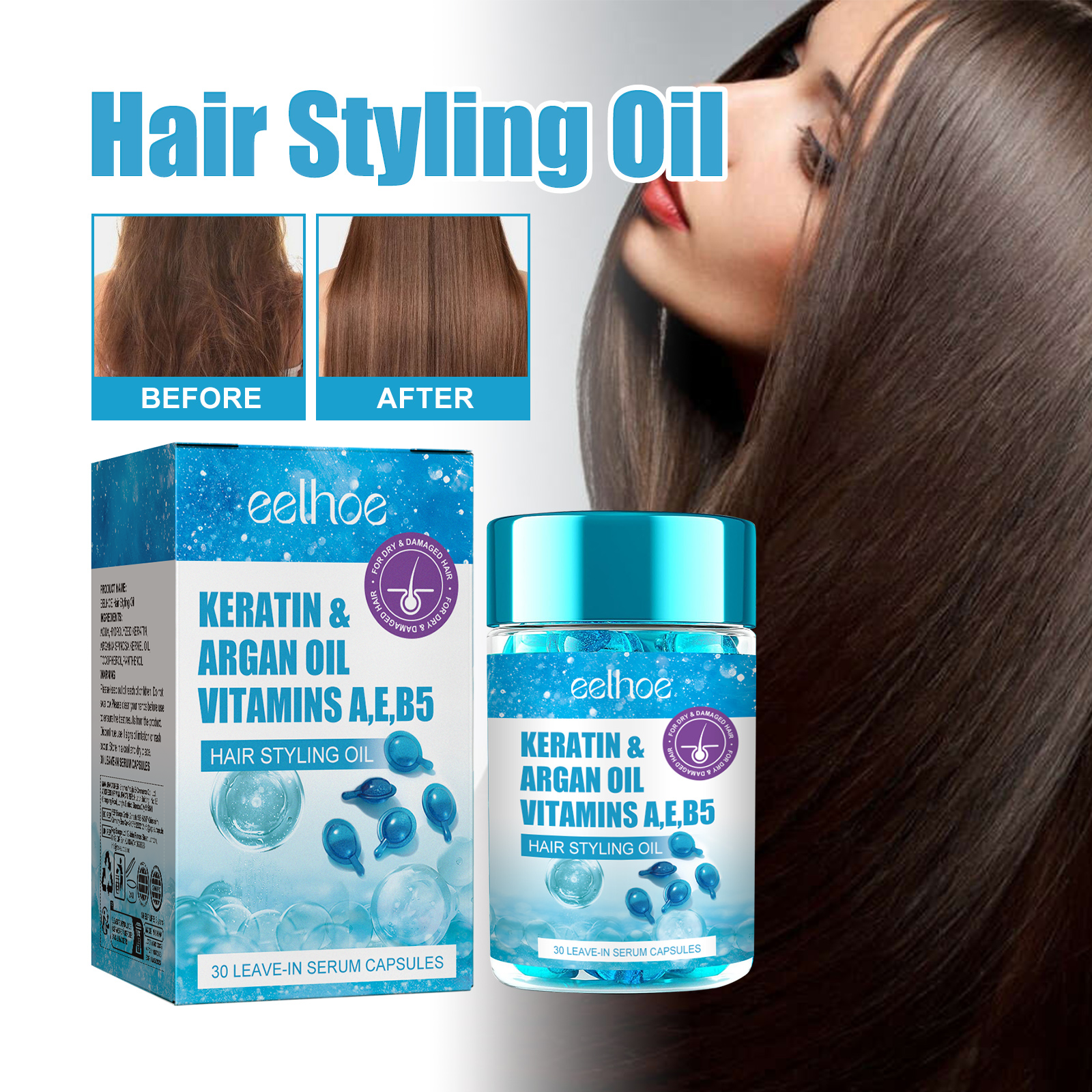 Magic Hair Vitamin Capsule Ker - Hair Care Keratin Treatment recensione e prezzo