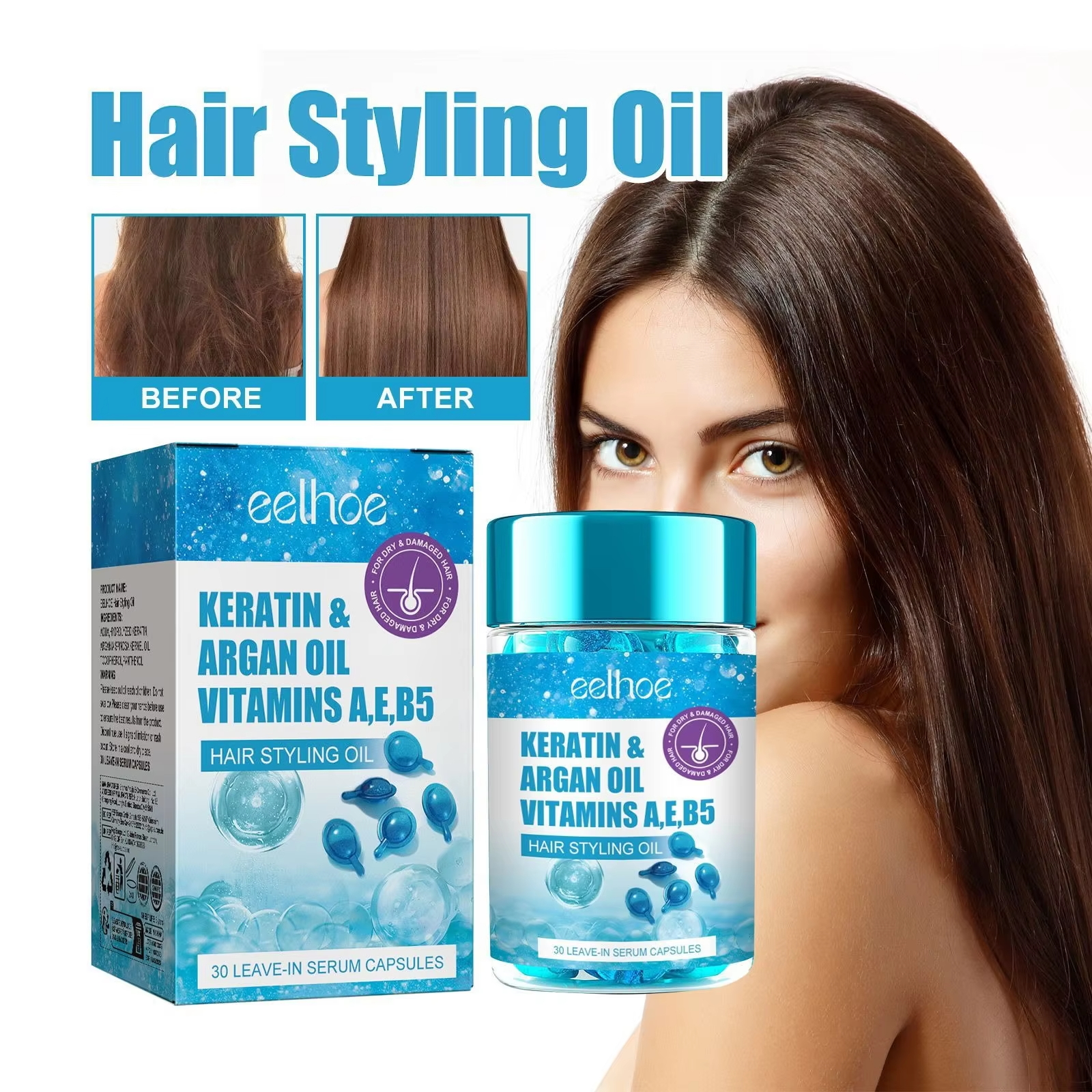 Magic Hair Vitamin Capsule Ker - Hair Care Keratin Treatment recensione e prezzo