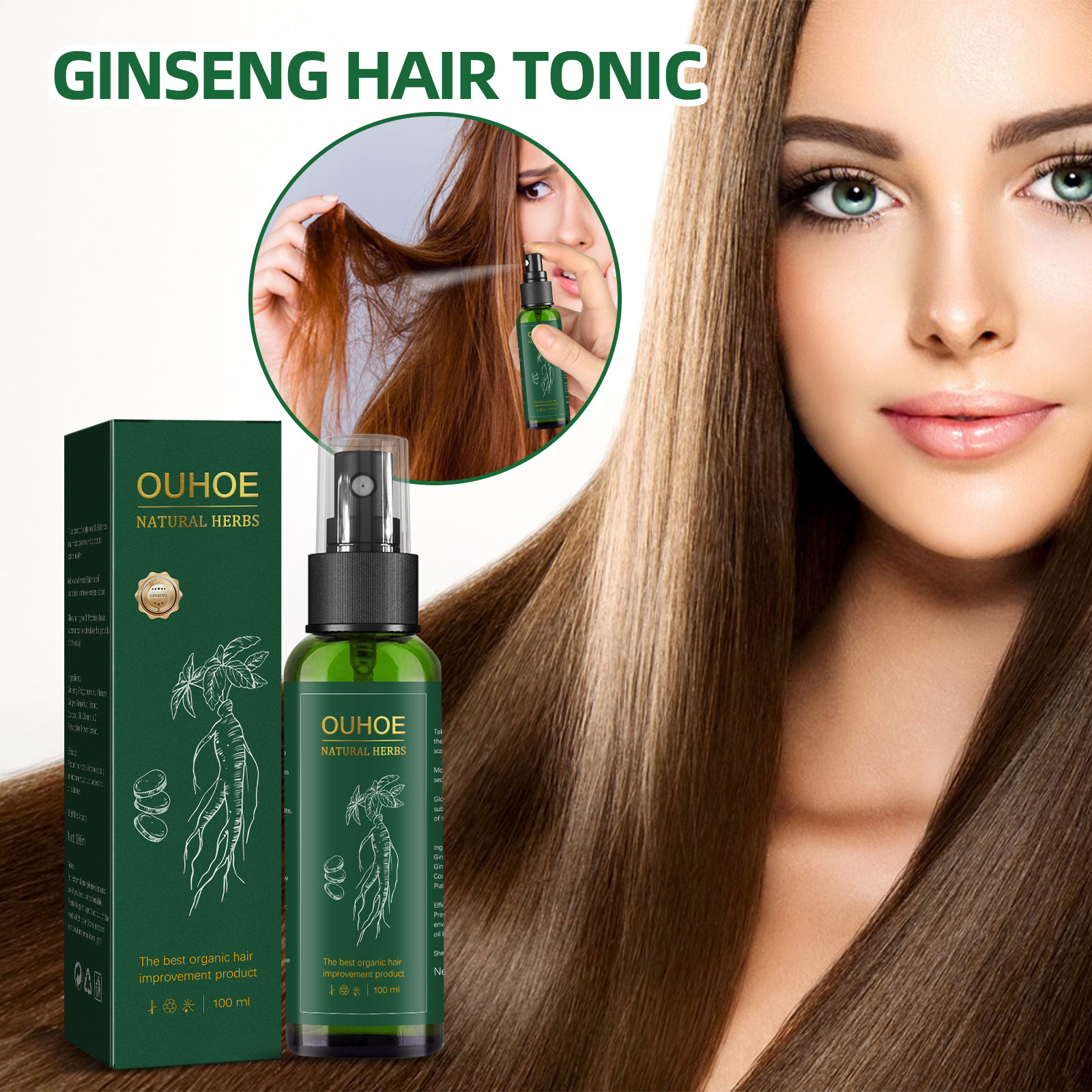 Natural Herbal Ginseng Hair Ca - Hair Care Ginseng recensione e prezzo