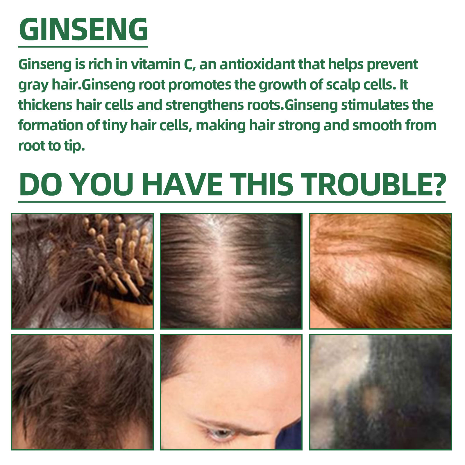 Natural Herbal Ginseng Hair Ca - Hair Care Ginseng recensione e prezzo