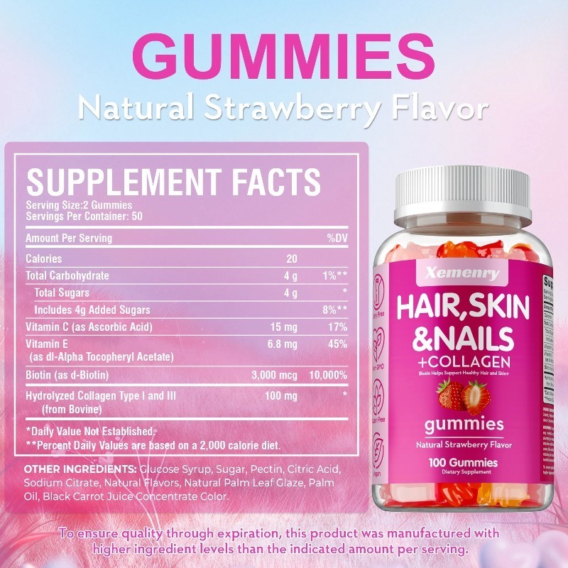 Hair, Skin & Nails Gummies - P - Hair Care Gummies recensione e prezzo