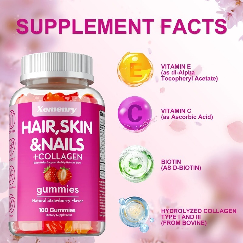 Hair, Skin & Nails Gummies - P - Hair Care Gummies recensione e prezzo