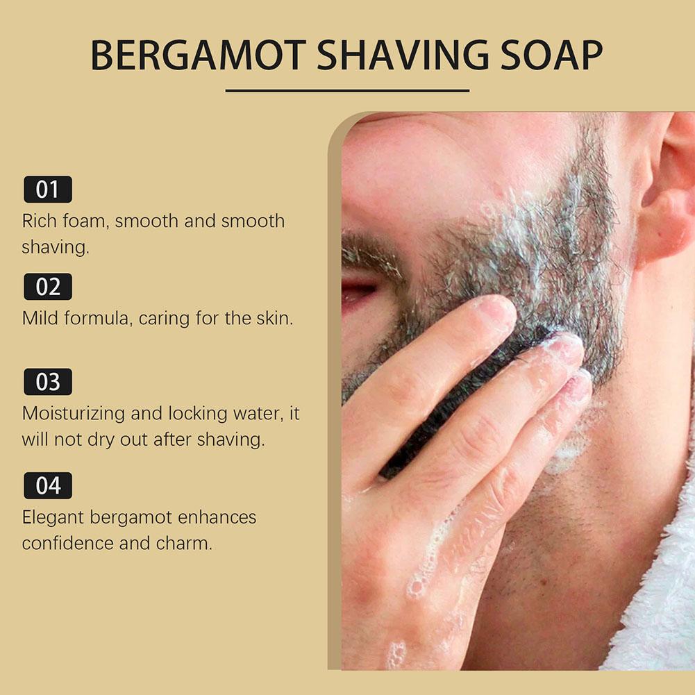 Bergamot Shaving Soap for Men  - Hair Care Cream recensione e prezzo