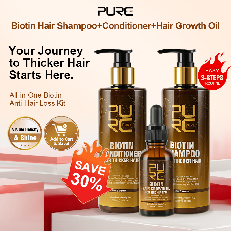 PURC Biotin Hair Growth Oil Sh - Hair Care Keratin Treatment recensione e prezzo