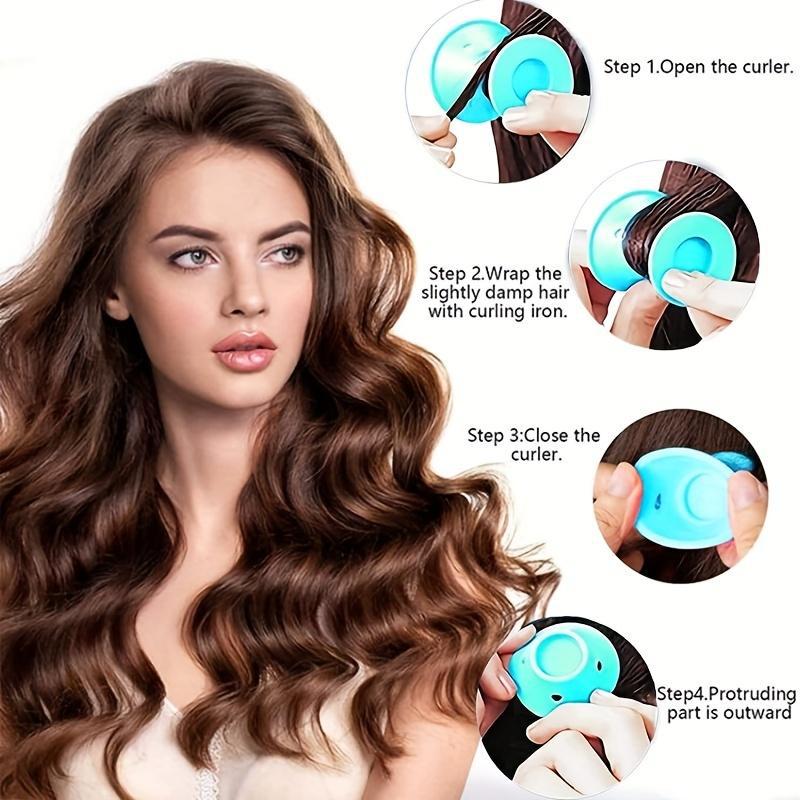 10pcs hair curler  Magic Silic - Hair Care For Curly Dry Hair recensione e prezzo