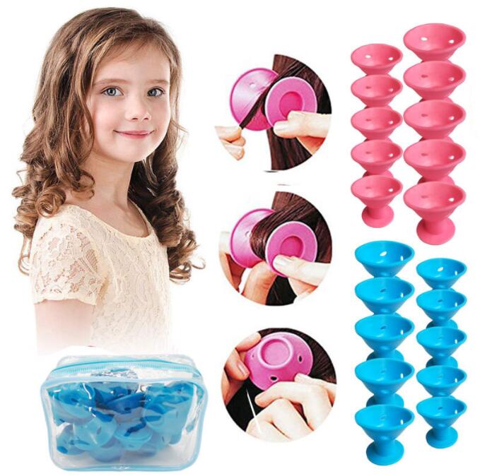 10pcs hair curler  Magic Silic - Hair Care For Curly Dry Hair recensione e prezzo