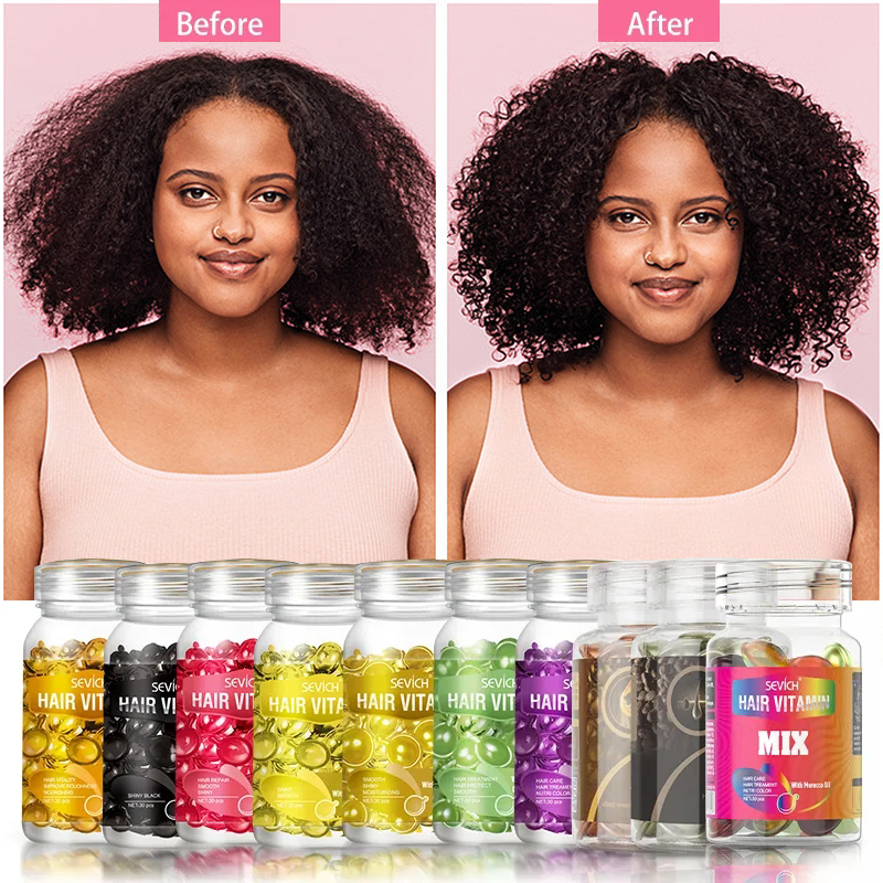 12 Colors Hair Vitamin Capsule - Hair Care Keratin Treatment recensione e prezzo